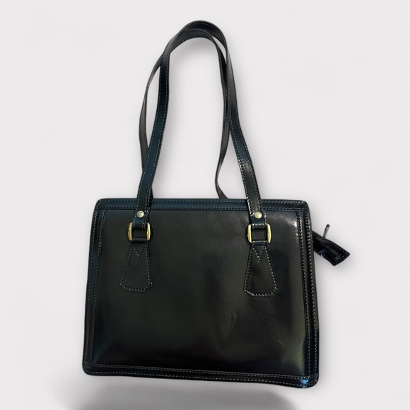 Vintage Office siren briefcase bag with 4 compartments and 2 zipper pockets. - Picture 2 of 5